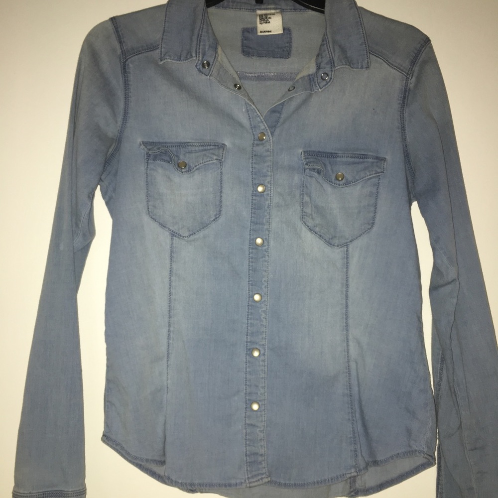 Denim button up